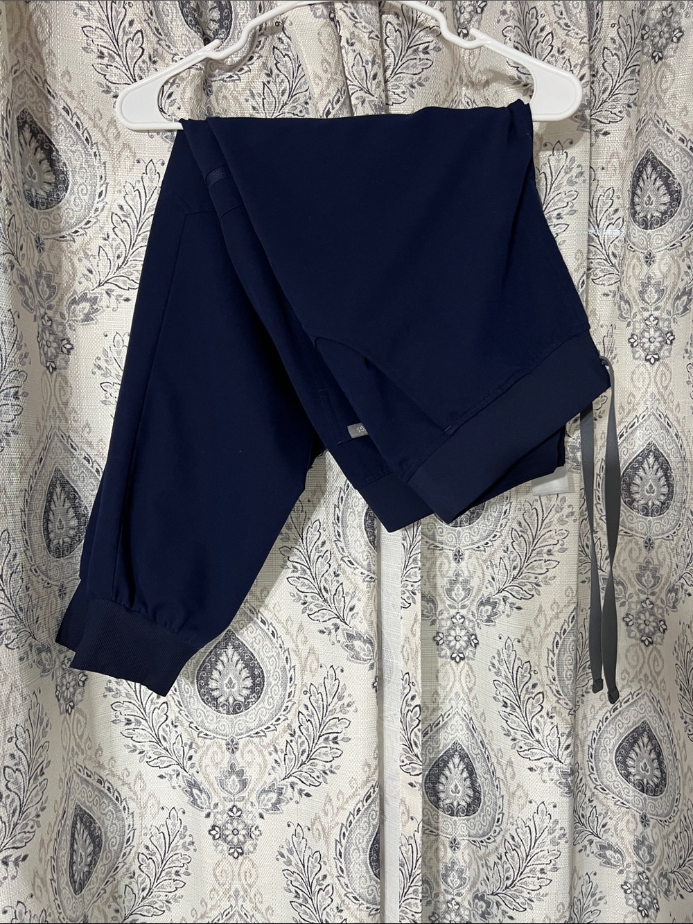 Navy Blue figs Jogger Pants.  Regular waist- LP